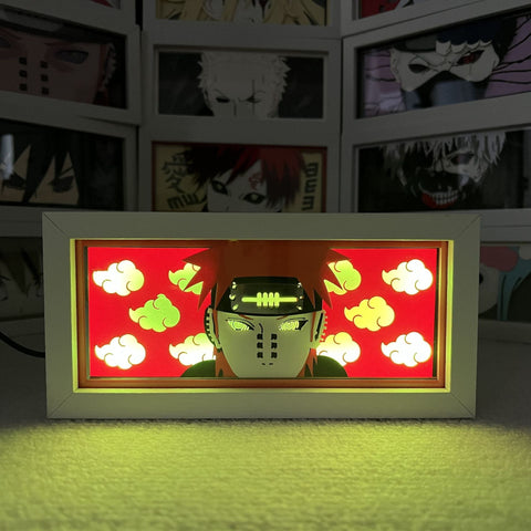 Naruto anime Paper Carving Lamp Photo Frame