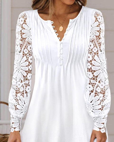 Lace long sleeve dress m300734