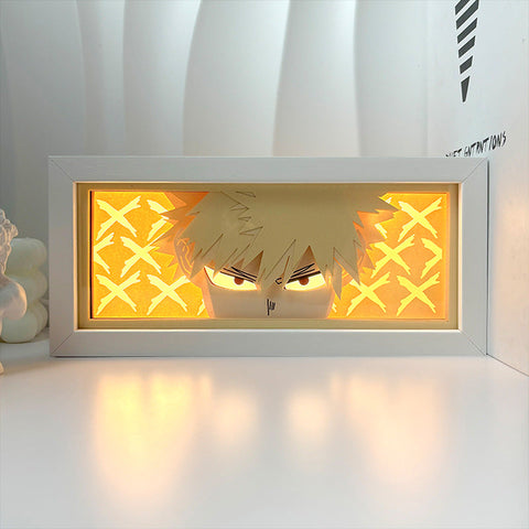 ONE PIECE Dragon Ball Hokage Paper Carving Lamp Photo Frame