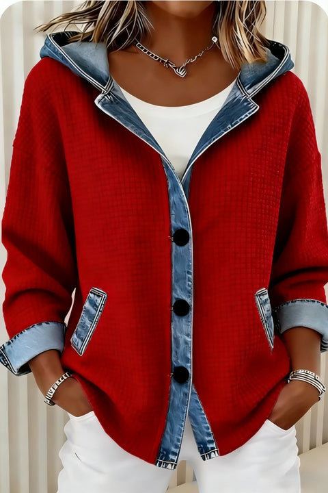 Gilet à capuche 3D numérique pour femmes m303203