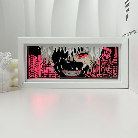 Tokyo Ghoul Kaneki Ken Paper Carving Lamp Photo Frame