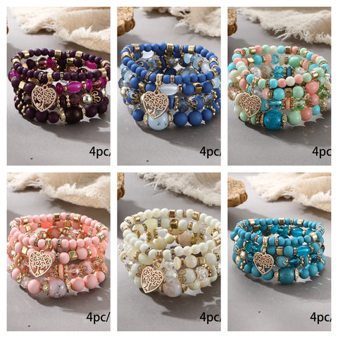 New Bohemian Bracelet Creative Tassel Multi-layer Beaded Bracelet m3331286
