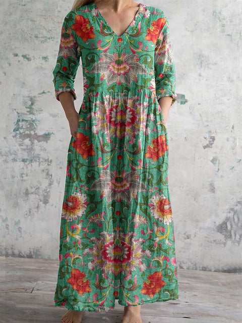 3D print summer urban casual loose dress women m301037