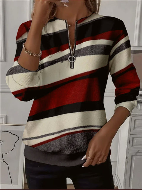 Printed shoulder sleeves long sleeves womanizer m302028