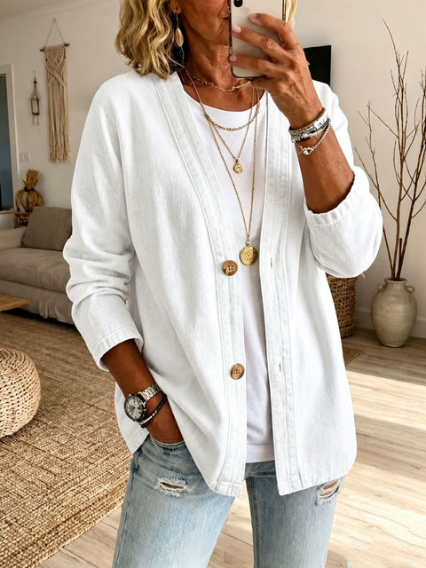 Casual denim cardigan jacket m303083