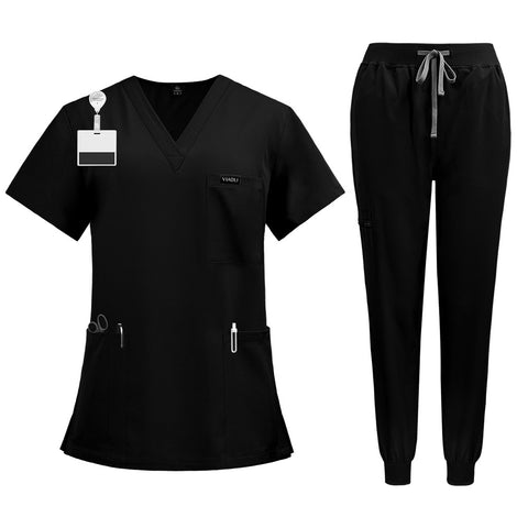 Short-sleeved hand washing clothes women's skin management nurse clothes m302819
