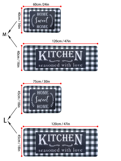 Kitchen Mat Vintage American 2 Piece Bench Foot M3331027