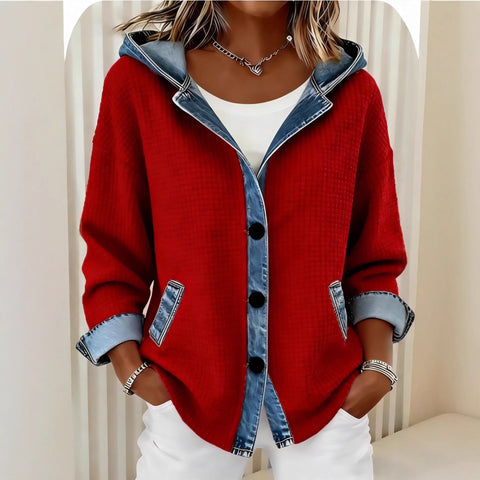 Gilet à capuche 3D numérique pour femmes m303203