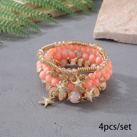 New Bohemian Bracelet Creative Tassel Multi-layer Beaded Bracelet m3331286