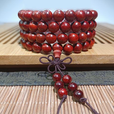 Guofeng 108 bracelets, sandalwood bead bracelets, various handheld Chinese knot rosary beads m3331293