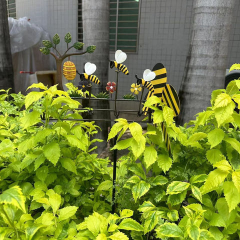 Three Little Bees Windmill Courtyard Gardening Decoration Windmill m33311006