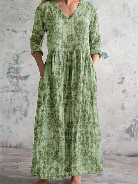 3D print summer urban casual loose dress women m301037