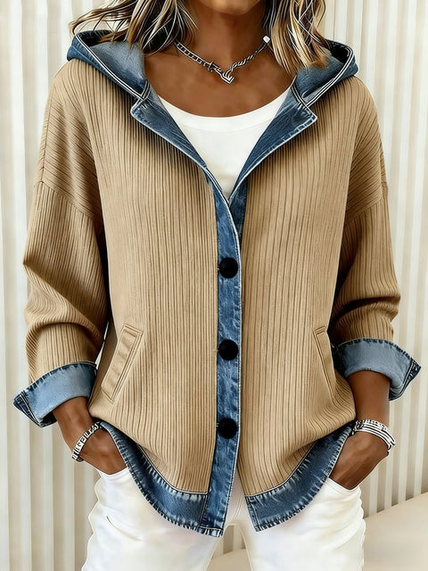 Gilet à capuche 3D numérique pour femmes m303203