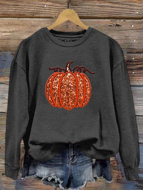 Halloween printed crew neck pullover sweater foreign trade women's clothing m301629