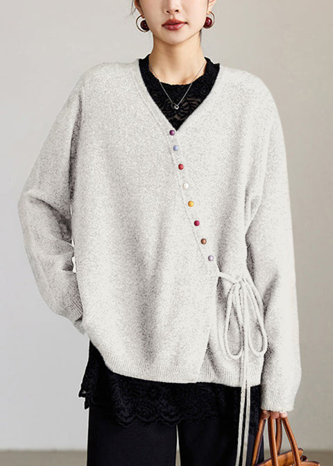 Popular cardigan wool sweater women's loose top jacket m301995