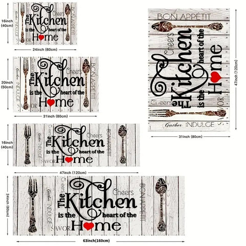 Kitchen Mat Vintage American 2 Piece Bench Foot M3331027