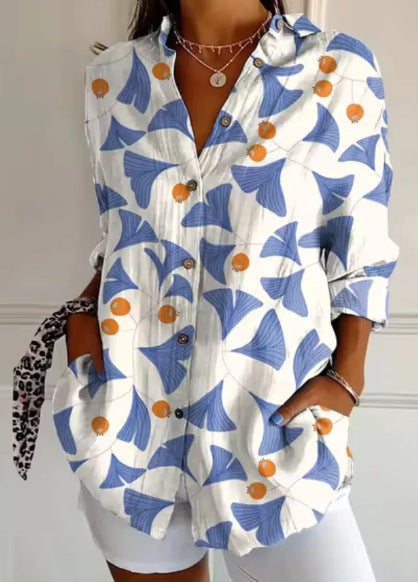 Long Sleeve Print 3D Floral Short Sleeve Pattern m301217