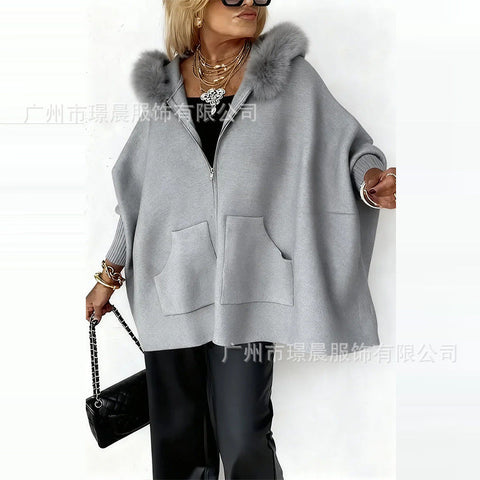 Women's Fashion Comfortable Casual Hooded Loose Jacket Women m302101