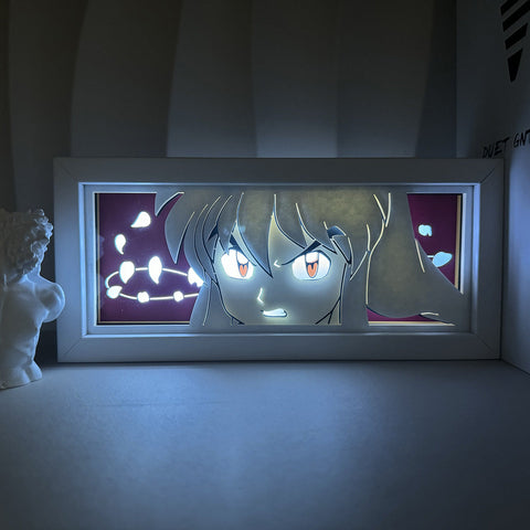 Inuyasha Paper Carving Lamp Photo Frame