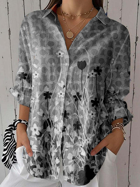 Spring and Autumn Printed Shirt m301705