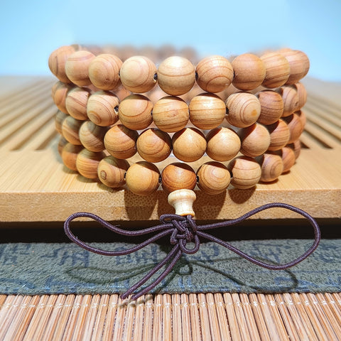 Guofeng 108 bracelets, sandalwood bead bracelets, various handheld Chinese knot rosary beads m3331293