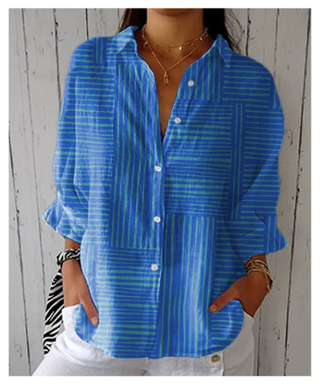 women's large size summer women's casual floral shirt women's small daisy shirt 3D printed shirt m301735