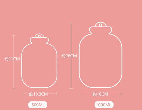 Cartoon plush hot water bag explosion-proof water injection bag m3330670