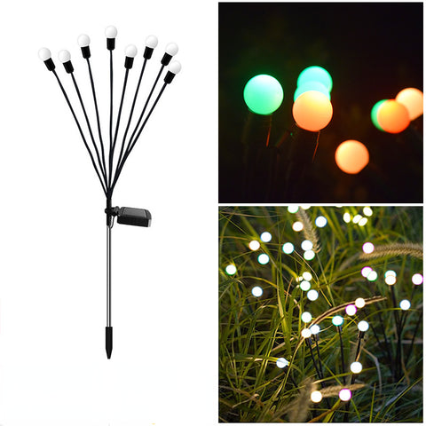 Solar lawn light, courtyard light, LED wind driven firefly ground plug light, m3331167