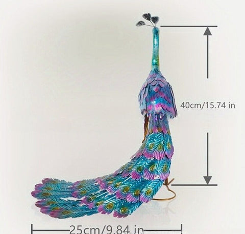 Iron peacock tail ornaments animal crafts garden decoration m3331155