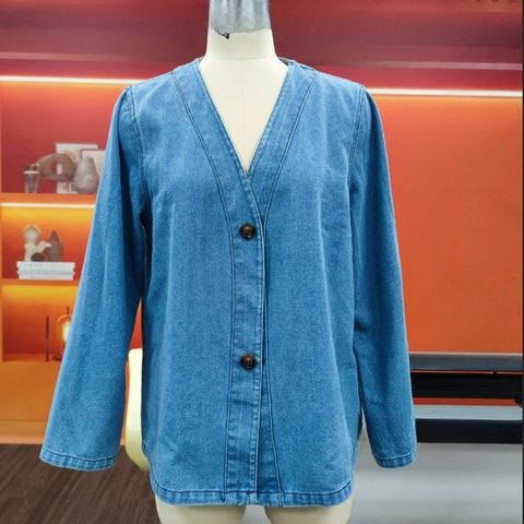 Casual denim cardigan jacket m303083