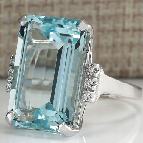 Luxury Topaz engagement ring m1915010483