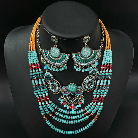 Exotic Bohemian Necklace m1915010648