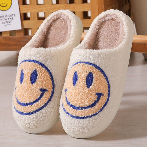 Winter cute cartoon smiling face home cotton slippers m1915010610