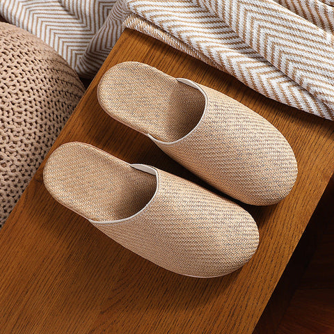 Japanese style Malay grass linen slippers m1915010542